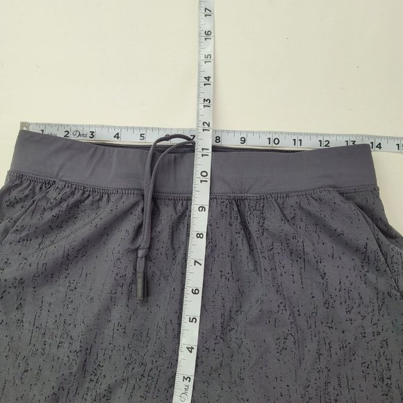 VRST Short Mens S Charcoal/Black Print Lined 6.5" Drawstring Pockets Hybrid Swim - Picture 11 of 13